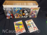 Long Box Approx 250 Comics Superboy no.1, Lobo, Dr strange more