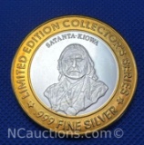 Limited Edition Jackpot .999 Fine Silver $10 Gaming Token 37 Grams