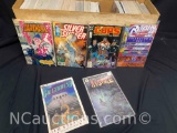 Long Box Approx 300 Comics Silver Surfer, COPS, Robin Holo more