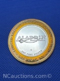 Limited Edition Aladdin 999 Fine Silver $10 Gaming Token