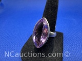 Sterling Silver Purple Amethyst Ring