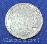 Indian Head 1 Troy Oz .999 Fine Silver Buffalo Bullion Coin
