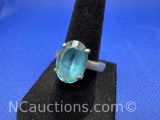 Sterling Silver Blue Topaz Ring