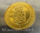 2021 Guinea 1/4 Oz 999.9 Fine Gold $25 Bullion Coin
