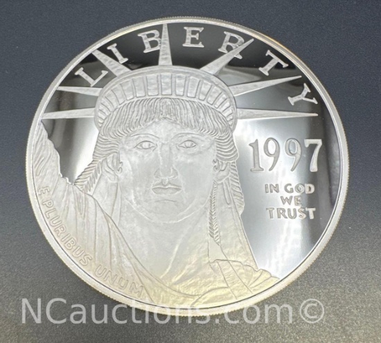1997 4 Oz .999 Fine Silver Liberty Bullion