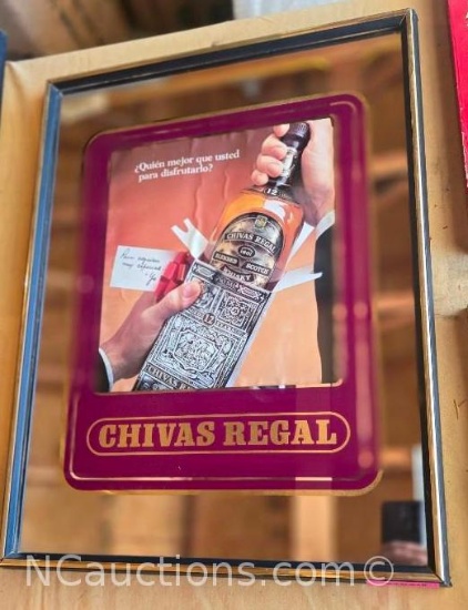 Chivas Regal blended malt whisky Bar Mirror