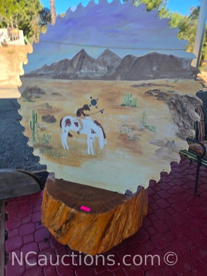 5ft Sawblade Artwork with Stand