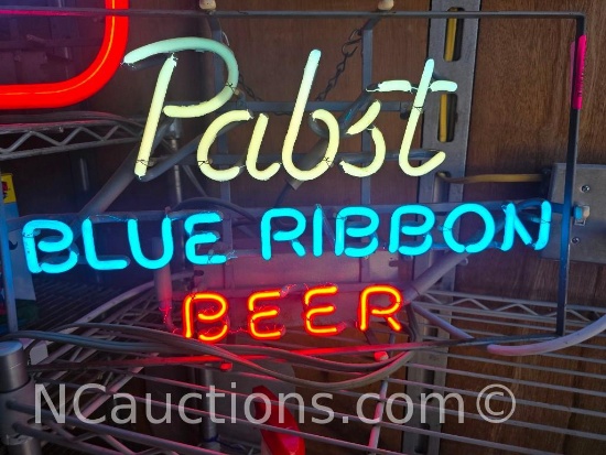 Pabst Blue Ribbon Neon Bar Sign
