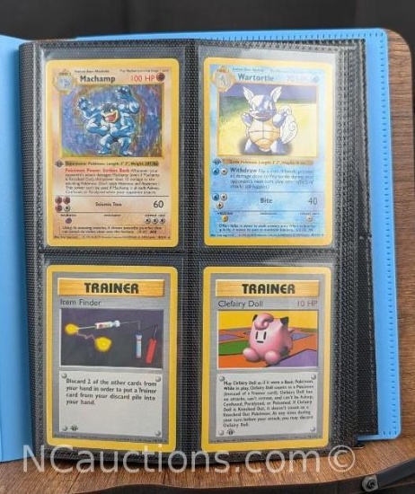 Vintage WOTC 1st Edition Shadowless Base Set Pokemon Cards - Very Rare!