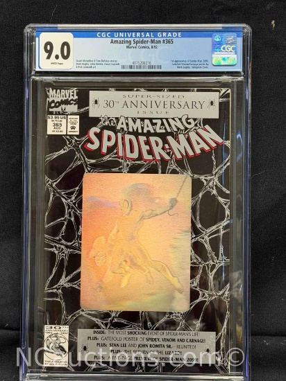 CGC 9.0 Amazing Spider-Man #365 Marvel Comics, 8/92