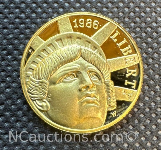 1988 1/4 Oz Gold Liberty $5 Bullion Coin 8.36 Grams