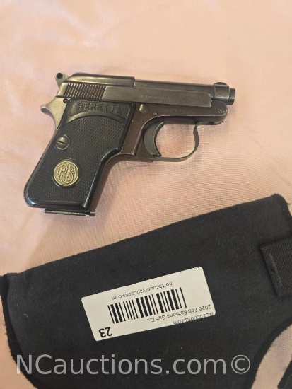 beretta 950.22 Short Pistol w/ Holster Serial 84636CC