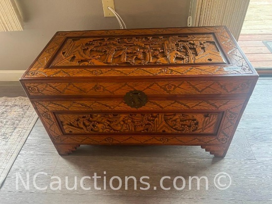Japanese wooden trunk 20 INX 40 INX 23IN
