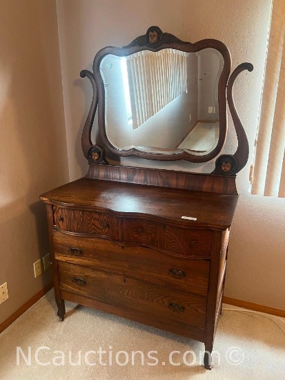 Dresser with mirror 42X 21X 34 inches