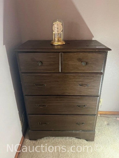 large dresser 18 X 32X 45 inches with clock