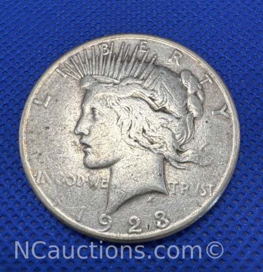 1923-S Silver Peace Dollar 90% Silver Coin 26 grams