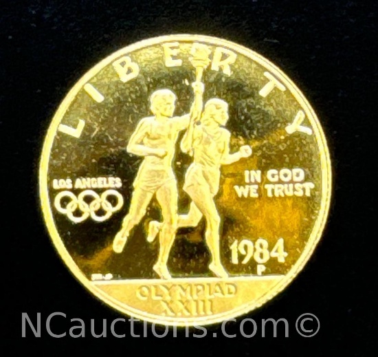 1984 US Olympic Gold $10 Coin 1/2 Oz