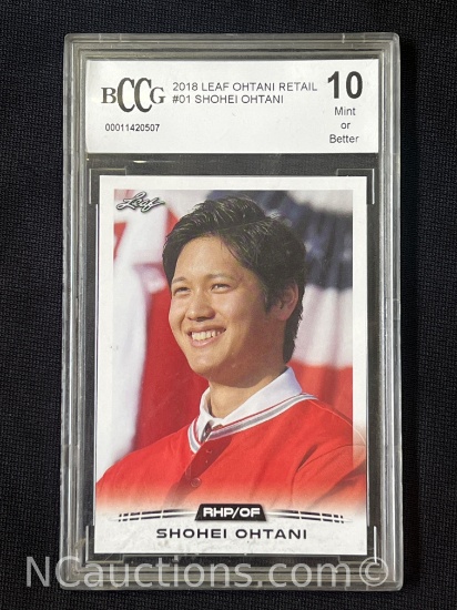 2018 Shohei Ohtani Rc BCCG 10 Mint or Better