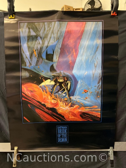10x BATMAN BRIDE OF THE DEMON 1990 Poster 22"x28" and Stve Rude Superman