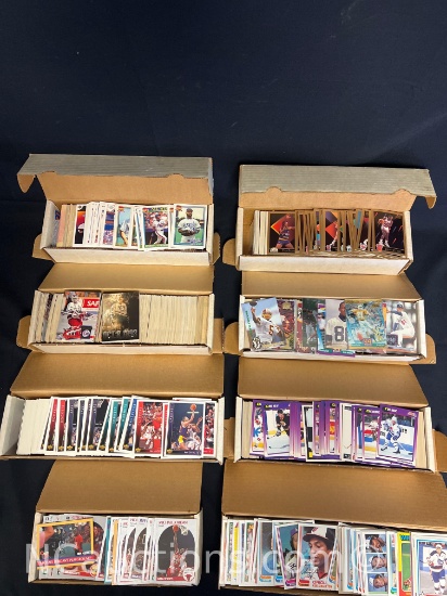 approximately 6000 MLB NFL NHL cards Michael Jordan, 82 baseball and more