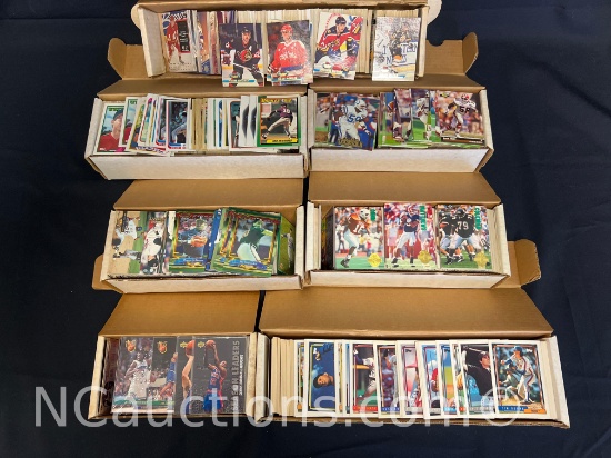 approximately 4000+ mix MLB NHL NFL trading cards, Rcs?