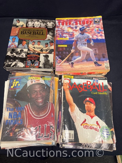collection of vintage sports magazines Michael Jordan, Mark McGuire, Dodgers, baseball and more