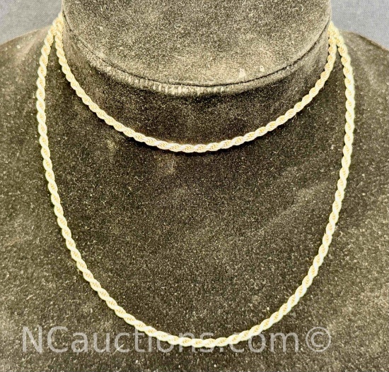 925 Italy Sterling Silver Chain Necklace 20 grams