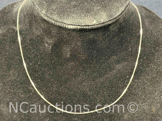 925 Italy Sterling Silver chain necklace 1.7 grams