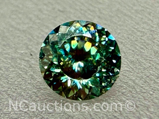 .44ct Russian Cut Blue Green Diamond Gemstone