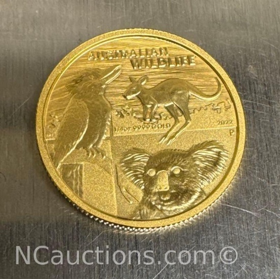 2022 Australian Wildlife 1/4 Oz 999.9 Fine Gold Bullion Coin