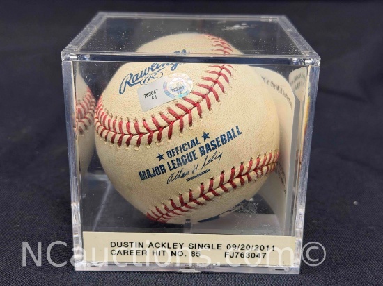 Dustin Ackley single career hit ball no 85 AUTHENTICATORS, INC. FJ763047