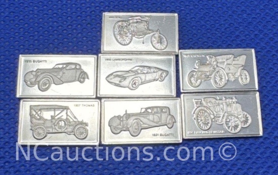 Automotive Sterling Silver Bullion Bars 11 grams Bugatti Lamborghini thomas