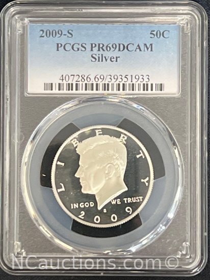 2009-S 50C PCGS PR69DCAM Silver, half Dollar