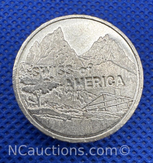 Swiss America 1 Troy Oz .999 Fine Silver Bullion Coin