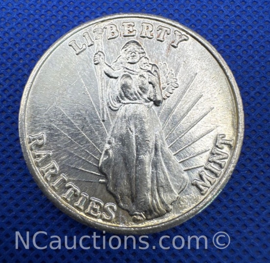 Rarities Mint 1 Troy Oz .999 Fine Silver Standing Liberty Bullion Coin