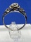 Sterling Silver Rose Ring 2.9 Grams Size 6.5