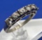 Sterling Silver Cz Band Ring 2.2 Grams Size 7
