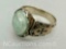 925 Sterling silver aquamarine ring 10.6 grams Sz.11