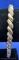 Sterling Silver Diamond Illusion Pave Twisted Cable 16.7 Grams