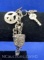Sterling Silver Charm Bracelet Peace Key 24 Grams