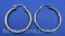 Sterling Silver Hoop Earrings 3 Grams