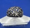 Sterling Silver Filigree Dome Ring 4 Grams Size 7