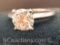 Sterling Silver Moissanite Diamond Ring 2. Grams Size 6.5
