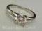 Preveli 925 Sterling Silver 1ct Diamond Ring sz7.5 2.5g Total
