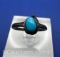 Vintage Sterling Silver Turquoise Ring 1 Gram Size 9
