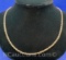 Sterling Silver Twist Rope Necklace 7 grams