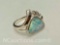 925 Sterling silver Opal ring 3.7 grams size 9