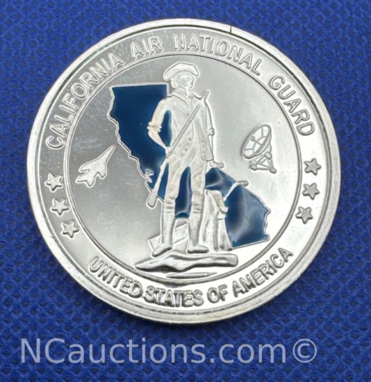 California Air National Guard 1 Troy Oz .999 Fine Silver Bullion Coin
