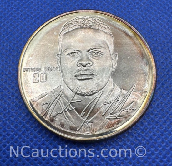1 Troy Oz .999 Fine Silver Natrone Mean Bullion Coin with COA