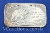 Save The Grizzly 1 Troy Oz .999 Fine Silver Bullion Coin